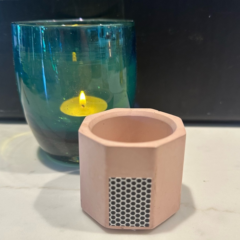 Anthropologie Tenn Prarie Pink Striker Match Holder - Picture 8 of 13